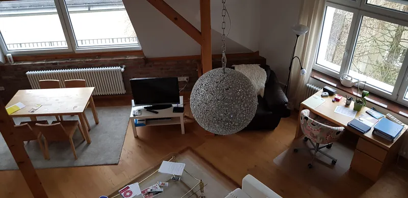 Schöne, geräumige Galeriwohnung zwei offenen Zimmern Wohnung in Berlin, Steglitz — photo 1